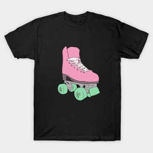Vintage Pink Roller Skate T-Shirt